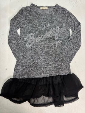 Bobbie Brooks Gray Marled Knit Top with Label